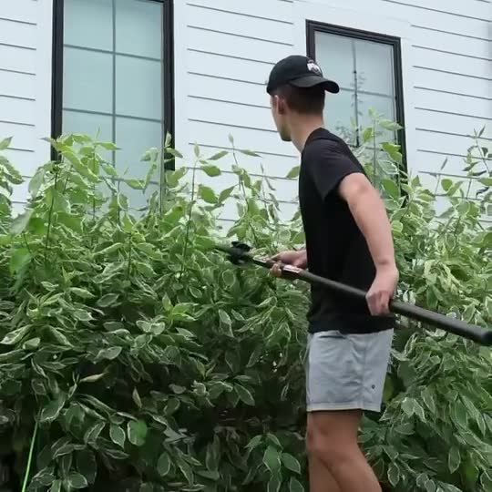 PrimeTime cleaner washing exterior windows at a Central Ohio home